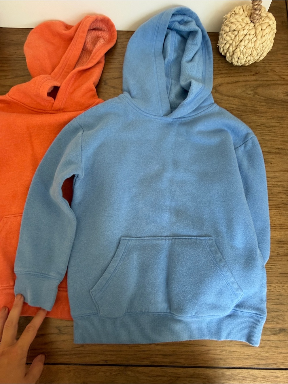 Bundle of 2 jumping beans Boys Blue and Orange Hooded Sweatshirt - Picture 3 of 5